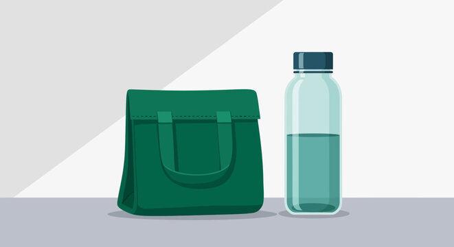 Celebrate International Plastic Bag Free Day Reusable Bag and Water Bottle