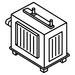 Voltage Stabilizer line art vector