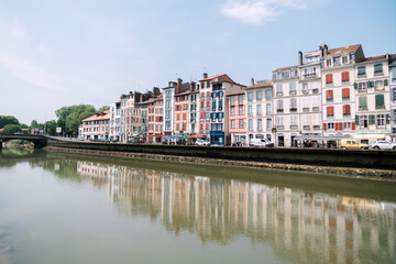 canal and houses in Bayonne