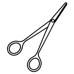 Hemostat line art vector