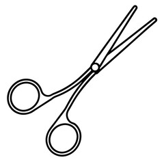 Hemostat line art vector