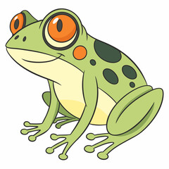 funny frog cartoon