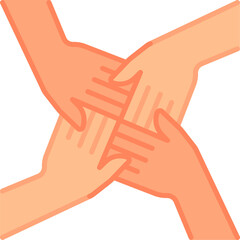 Panoramic hand gesture vector icon. Hand gesture icon flat style. perfect use for logo, presentation, website, and more. modern icon design color style