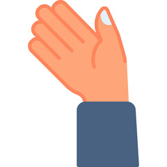 Good bye hand gesture vector icon. Hand gesture icon flat style. perfect use for logo, presentation, website, and more. modern icon design color style