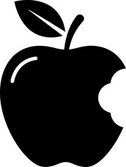  Bitten Apple Silhouette - Knowledge, Temptation & Diet