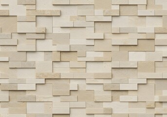 Naklejka premium Beige stone tile modern geometric abstract background texture design