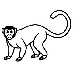 Minimal Spider Monkey Vector