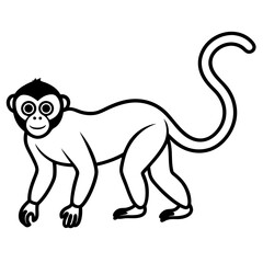 Minimal Spider Monkey Vector