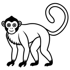 Minimal Spider Monkey Vector