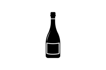wine bottle vector illustration