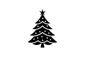 christmas tree vector illustration