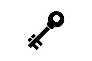 key isolated on white background