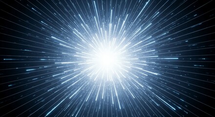 Naklejka premium Bright Burst: Abstract Light Explosion Background