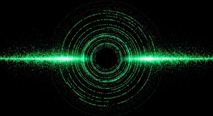 Vibrant Green Energy Burst: Abstract Particle Background for Design Projects