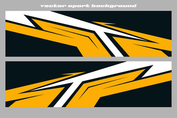 Graphic abstract stripe racing background designs for wrap cargo van, race car, pickup truck, adventure vehicle. Eps 10