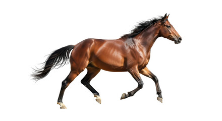 Naklejka premium Isolated Running Horse