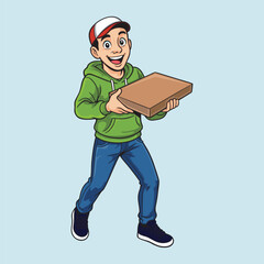 A pizza delivery drive