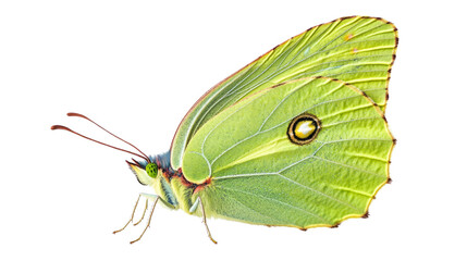 Vibrant green butterfly natural habitat insect photography outdoor setting close-up view nature's beauty