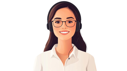 Virtual customer support service online environment illustration friendly atmosphere portrait view engaging interaction