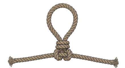 Isolated rope knot