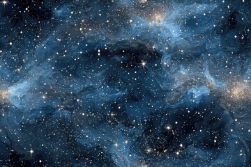 Fabric texture seamless pattern background Hand-painted celestial patterns on silk deep navy with silver constellations mystical and elegant