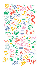  abstract geometric shapes, Memphis style pattern design for banner, card and flyer background. modern and Creative vector illustration.