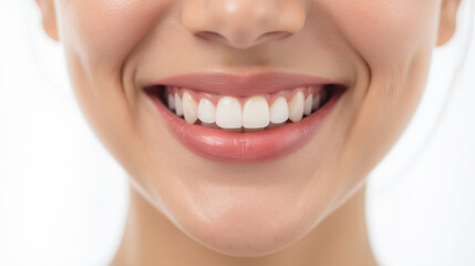 Fototapeta premium Bright smile showcases healthy teeth and joyful expression, radiating confidence and positivity