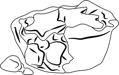 Apple pie coloring page