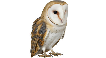 Isolated Barn Owl