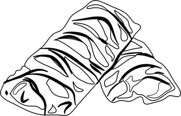 Apple pie coloring page