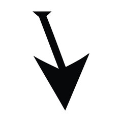 Diagonal downward pointing arrow