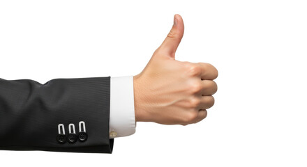 Isolated Hand Gesture: Thumbs Up