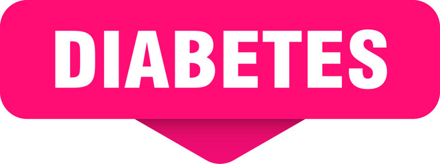 diabetes sticker. diabetes sign on transparent background