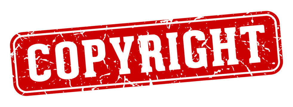 copyright rectangular sign. copyright stamp