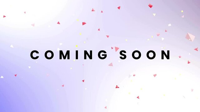 White and Purple Simple Coming Soon Video 4k