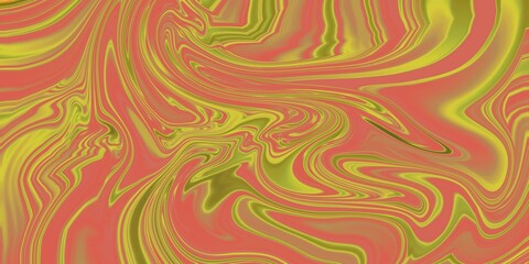 Dynamic Swirl Fusion – Bold Abstract Artwork in Red, Yellow, and Green Tones