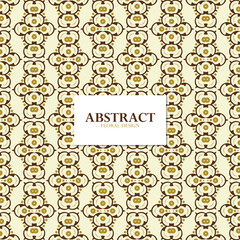 Decorative Floral Motif Repeat Seamless Pattern Background Texture