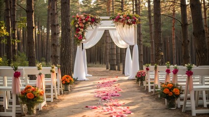 Naklejka premium Flowers decorate a festive home for a winter holiday celebration