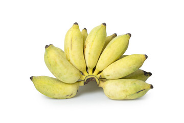 Cultivated Banana isolate on white background
