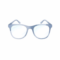 Fototapeta premium Simple Modern Eyeglasses with Clear Lenses Watercolor Illustration 