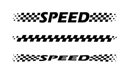 Racing flag vector icon on white background. Checkered flag. start and finish crossed flag. Racing flag.	