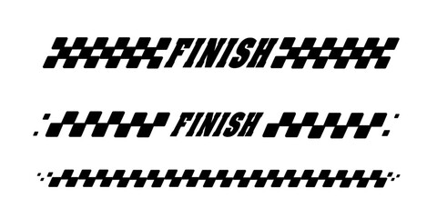 Racing flag vector icon on white background. Checkered flag. start and finish crossed flag. Racing flag.	