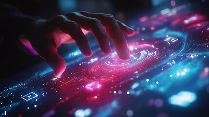 Agile development methodology concept, businessman touching virtual agile icons to help work faster through team communication