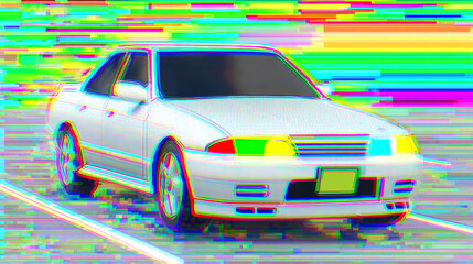 Abstract car illustration