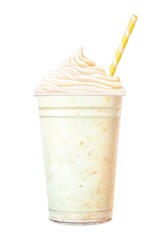 Milk milkshake dessert drink.