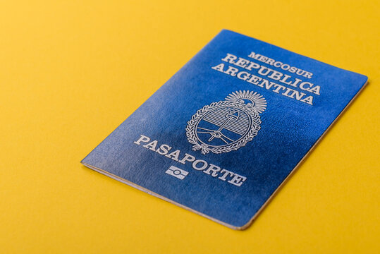 Argentine passport for travelling, flying and doing business. Argentina document, id
