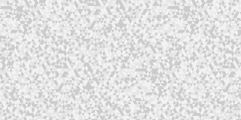 Abstract digital grid light pattern white and gray low triangle Polygon Mosaic background, business...