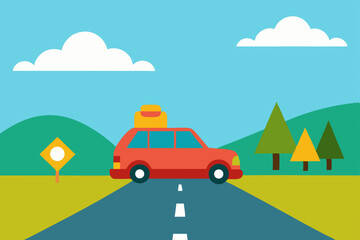 Road Trip Adventure Scenic Route and Travel Essentials