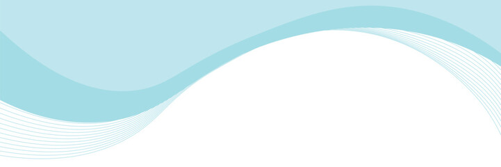 Abstract blue wave background, minimal wave design concept, vector illustration. for banner, banner.
