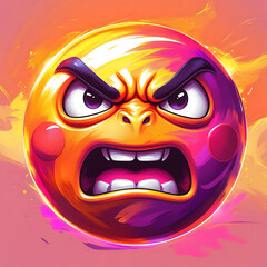 Bright gradient shape in energetic digital backdrop

